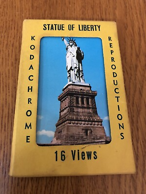 #ad Vintage Kodachrome Reproductions Statue Of Liberty Mini View Set 15 Of The 16