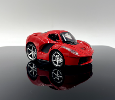 #ad Mini Q Sports Car Ferrari Style Car 1:36 Scale Die cast Car Model Toys Red