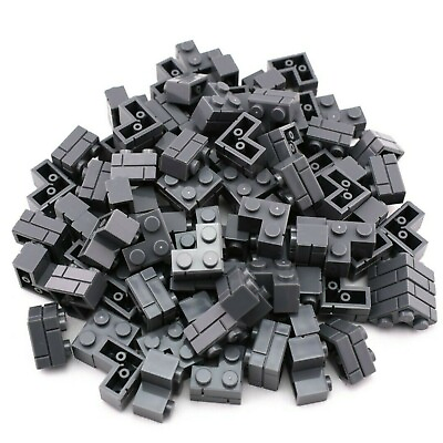 #ad TCM BRICKS Dark Bluish Gray 2X2 Corner Brick Masonry X50 Compatible Parts