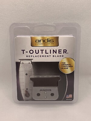 #ad Andis 04521 T Outliner Replacement Blade GTO Trimmer Blade Silver