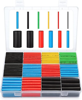 #ad #ad 560Pcs HEAT SHRINK TUBING Insulation Shrinkable Tube 2:1 Wire Cable Sleeve W BOX