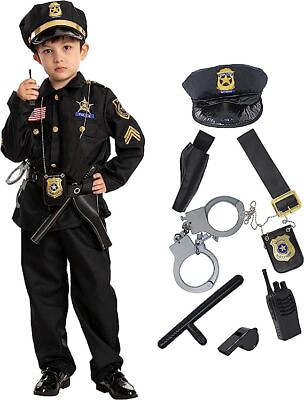 #ad #ad Syncfuns Police Costume for Kids Halloween Cosplay