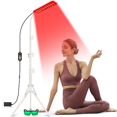 #ad #ad IR Light Therapy Lamp Full Body LED Panel with Stand Back Muscle Pain Relief