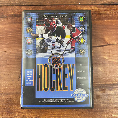 #ad NHL Hockey Sega Genesis CIB w Manual