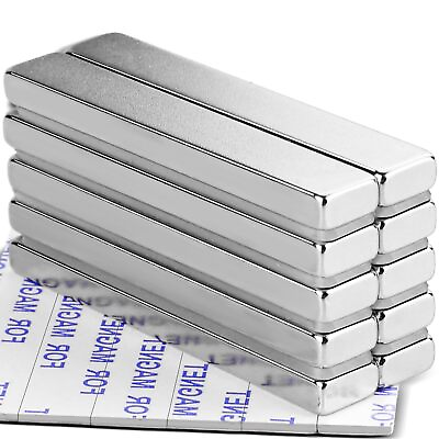 #ad Powerful Neodymium Bar Magnets Rare Earth Metal Neodymium Magnet N52 Incre...