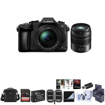 #ad Panasonic Lumix DMC G85 Camera w 12 60mm OIS 45 150mm Lens and Essentials Kit