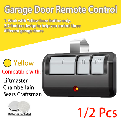 #ad Compatible with Craftsman Garage Door Opener Remote Yellow Learn 3 Button US