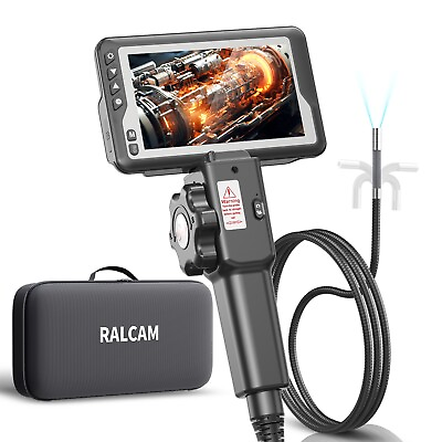#ad RALCAM Endoscope Camera Articulating Borescope 2 Way 180° Industrial Inspection
