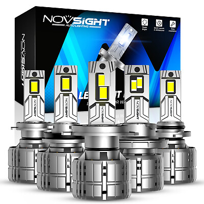 #ad #ad NOVSIGHT 200W 40000LM LED Headlight Bulbs Kit High Low Beam 6500k Super Bright