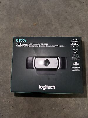 #ad Logitech C930s Pro HD 1080 Webcam for Laptops with Ultra Wide Angle Black NEW
