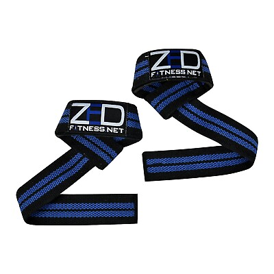 #ad WEIGHT LIFTING STRAPS. WEIGHTLIFTING BODYBUILDING WRIST BAR SUPPORT