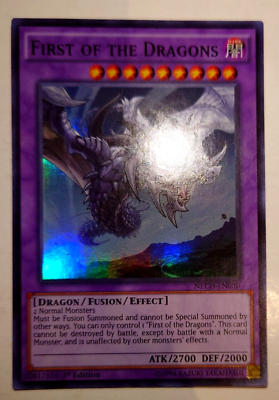 #ad YuGiOh First of the Dragons NECH EN050 Super Rare 1st Ed