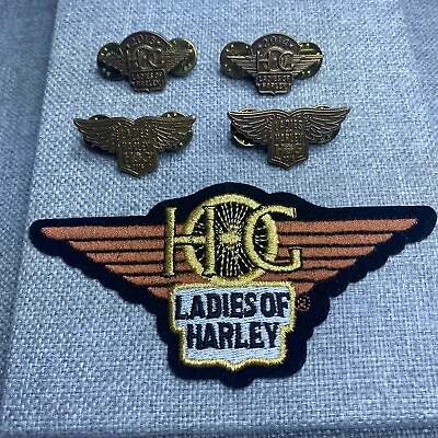 #ad HOG Ladies of Harley Davidson Patch 2013 2014 2015 2016 Pins NOS