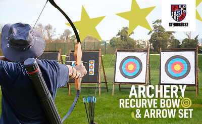#ad #ad Takedown Recurve Bow Set amp; Bow Sight amp; Arrow Rest Hunting 10pcs Arrows Archery