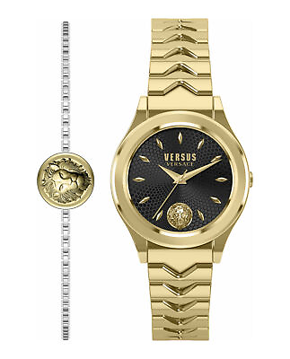 #ad #ad Versus Versace Womens Mount Pleasant Gold 34mm Bracelet Fashion Watch