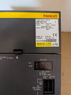 #ad FANUC A06B 6087 H130 G Power Supply Module Removed From Working Machine