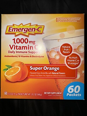 #ad #ad Emergen C 1000mg Orange Flavor Vitamin C Powder 60 Count