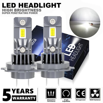 #ad H7 AUIMSOCO A51 Series LED Headlight Bulbs Perfect Beam Pattern Replace Halogen
