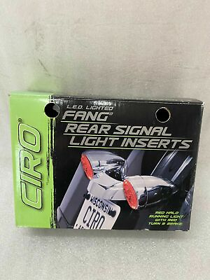 Cirò Fang Rear LED Signal Light Inserts Black 45421
