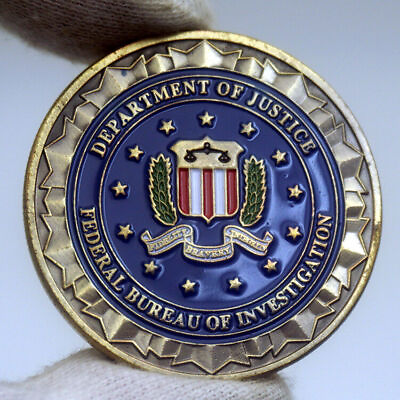 #ad US Department of Justice Federal Bureau Of Investigation FBI Challenge Coin