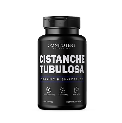 #ad #ad Organic CISTANCHE TUBULOSA High Potency 20:1 Extract 120 Capsules