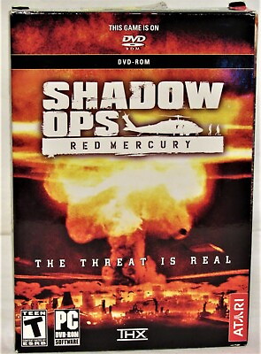 #ad Atari Shadow OPS Red Mercury: The Threat is Real PC 2004 Rated:Teen NIB Sealed