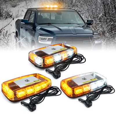 Xprite LED Strobe Light Car Truck Rooftop Emergency Safety Warning Flash Beacon