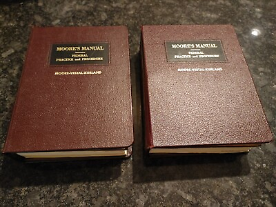 #ad #ad Moores manual federal practice and procedure 1984 Vol. 1 and 2