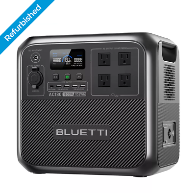 #ad BLUETTI AC180 1800W 1152Wh Portable Power Station For RV Camping Home Backup