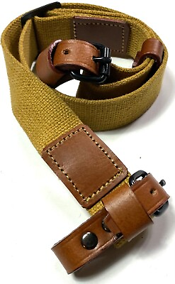 #ad WWII SOVIET RUSSIA M1898 MOSIN NAGANT RIFLE CANVAS CARRY SLING
