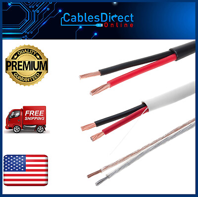 #ad #ad Bulk Speaker Cable In Wall Cl2 Outdoor 12AWG 14AWG 16AWG 250ft 500ft Lot