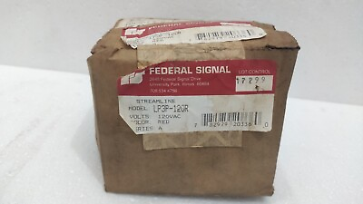 #ad Federal Signal LP3P 120R Low Profile Strobe Light Free Shipping