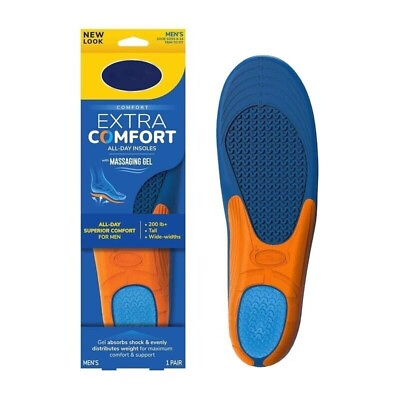 #ad Comfort All Day Insoles 1 Pair Trim to Fit Inserts Mens Shoe Sizes 8 14