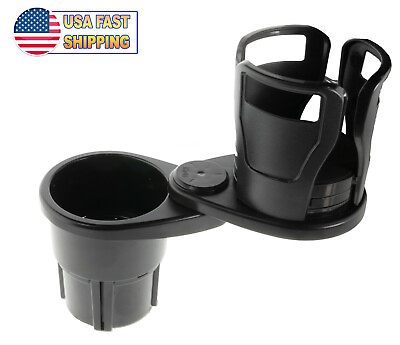 #ad Adjustable Car Cup Holder Expander Adapter 2 in 1 360 Degree Rotating Expand