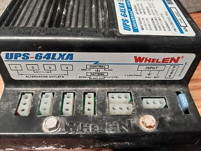 #ad Whelen UPS 64LXA Universal 4 Outlet Strobe Power Supply P N 01 0663739 00.