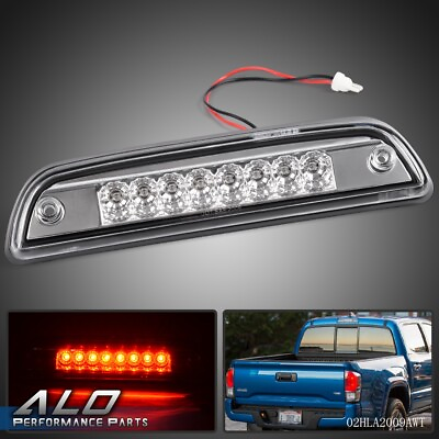 #ad Fit For Toyota Tacoma 1995 2017 Clear LED 3rd Third Rear Brake Light Cargo Lamp