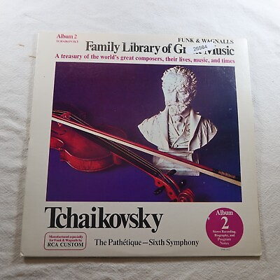 #ad Funk Wagnalls Family Library Of Great Music Tchaikovsky Album 2 LP Vinyl Record