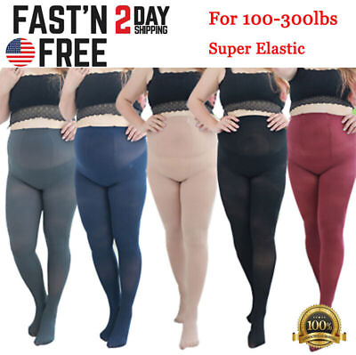 #ad Plus Size Women 2X 3X Opaque Stretchy Warm Autumn and Winter Elastic Pantyhose