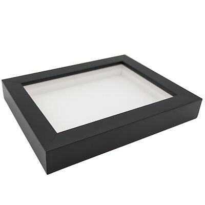 #ad 16x20 Shadowbox Gallery Wood Frames Black DEEP Shadow Box Frame with a Display