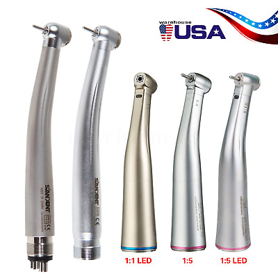 #ad NSK Style Dental High Speed Handpiece 1:5 1:1 Fiber Optic Electric Contra Angle