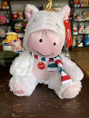 #ad New with Tag PetSmart BLISS 2023 White Plush 11quot; Unicorn w Squeaker amp; Scarf