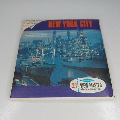 #ad View Master New York City A 649 1960s Statue Of Liberty Complete 3 Reel Booklet