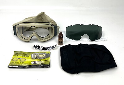 #ad New ESS Profile NVG Ballistic Goggles Military Tactical Eye Protection Coyote