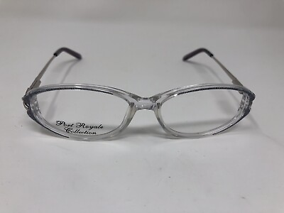 #ad #ad Port Royale Eyeglasses Frame FLORA #3 51 15 130 Silver Crystal Full Rim PM84