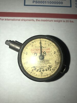 #ad Caterpillar Tractor Co. Federal Dial Gage Indicator .0001quot; B21 C Dial Wrote On