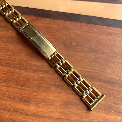 #ad #ad NOS Kreisler 14.3mm Gold Filled Art Deco Style Wristwatch Bracelet