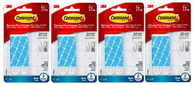 #ad Command Bath Refills 4 Large Water Resistant Strips 4 Pack