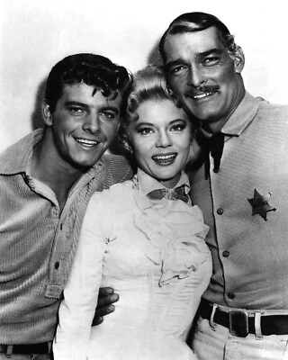 #ad Lawman Peter Brown John Russell With Series Guest Star 8x10 PRINT PHOTO