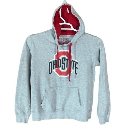 #ad Ohio State University Hoodie Womens Medium Logo Buckeyes Casual College Gray