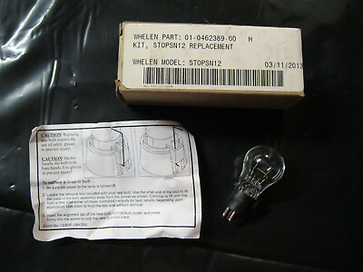 #ad New Genuine Whelen Kit STOPSN12 Bulb Replacement 01 0462389 00 FREE Shipping